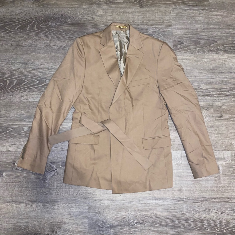 BoohooMAN Tie Waist Belt Blazer